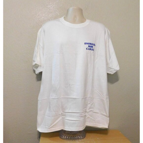 Snorkel Bob Dog Tee Shirt XL White Vintage 90s Kauai Hawaii Surf Fun Hanes - Picture 2 of 9